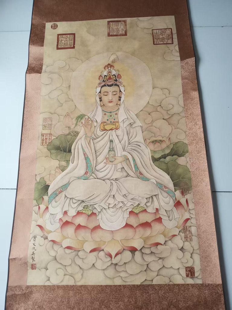 图片[1]-仇英《观音像》-嘉诚艺术
