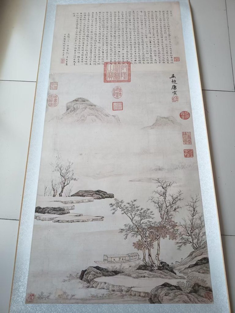 图片[1]-唐寅《琵琶行图》-嘉诚艺术