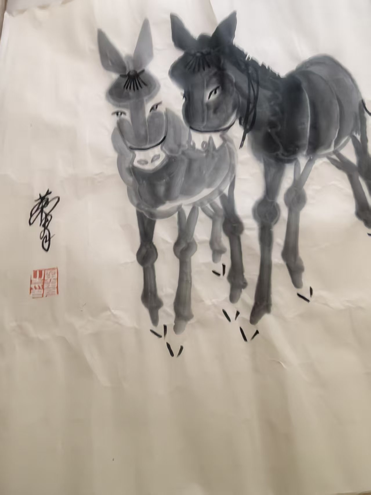 黄胄《驴》-嘉诚艺术