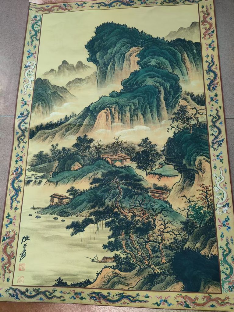 图片[1]-张大千《山水图》-嘉诚艺术