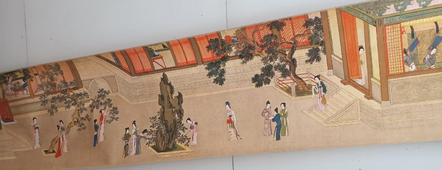 图片[2]-仇英《汉宫春晓图》-嘉诚艺术