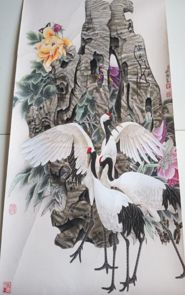 窦申清《花鸟图》-嘉诚艺术