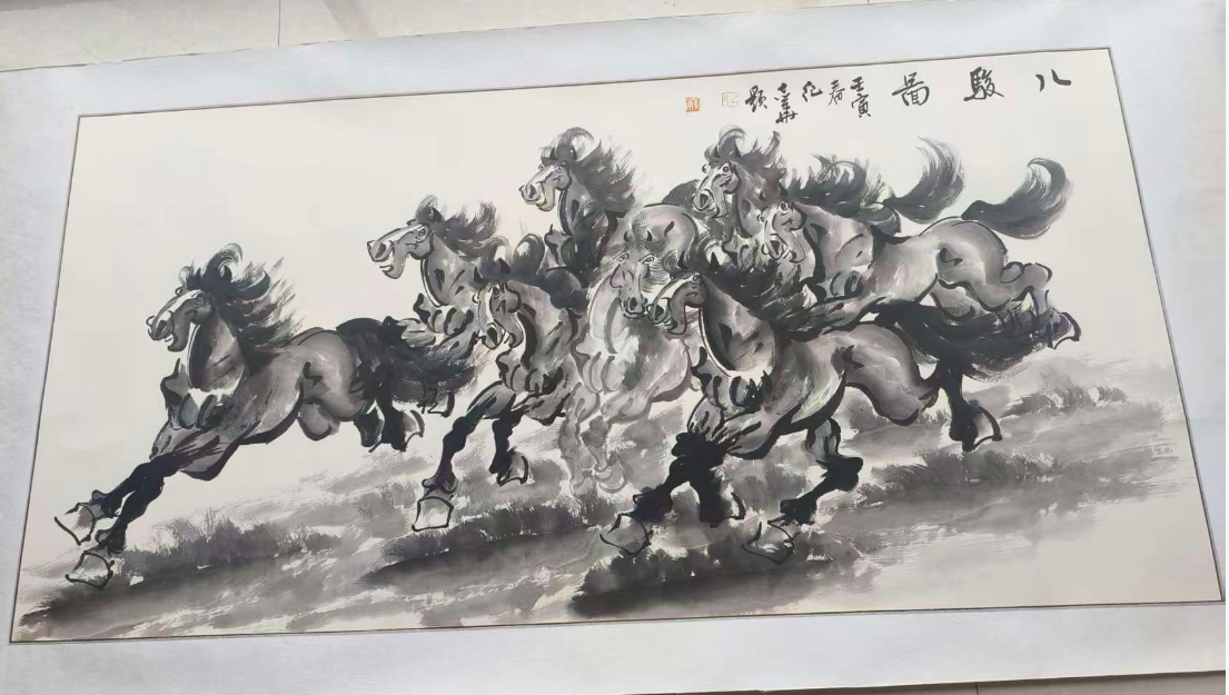 纪宗华《八骏图》-嘉诚艺术