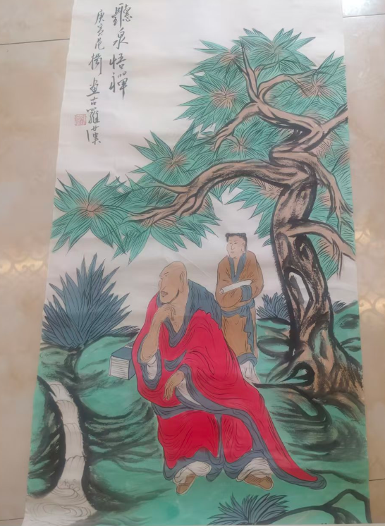 范扬《听泉悟禅》-嘉诚艺术