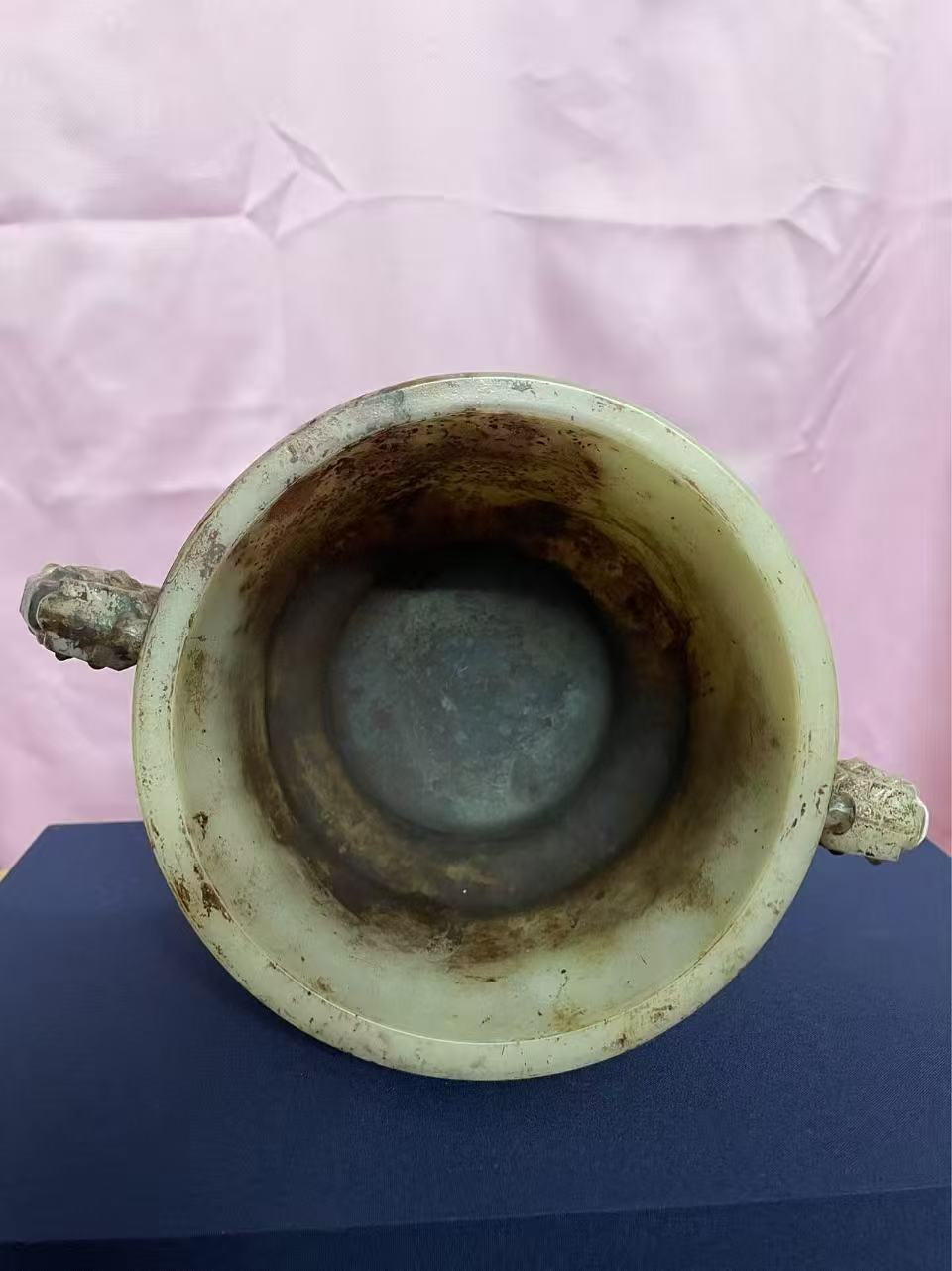 双耳古玉杯