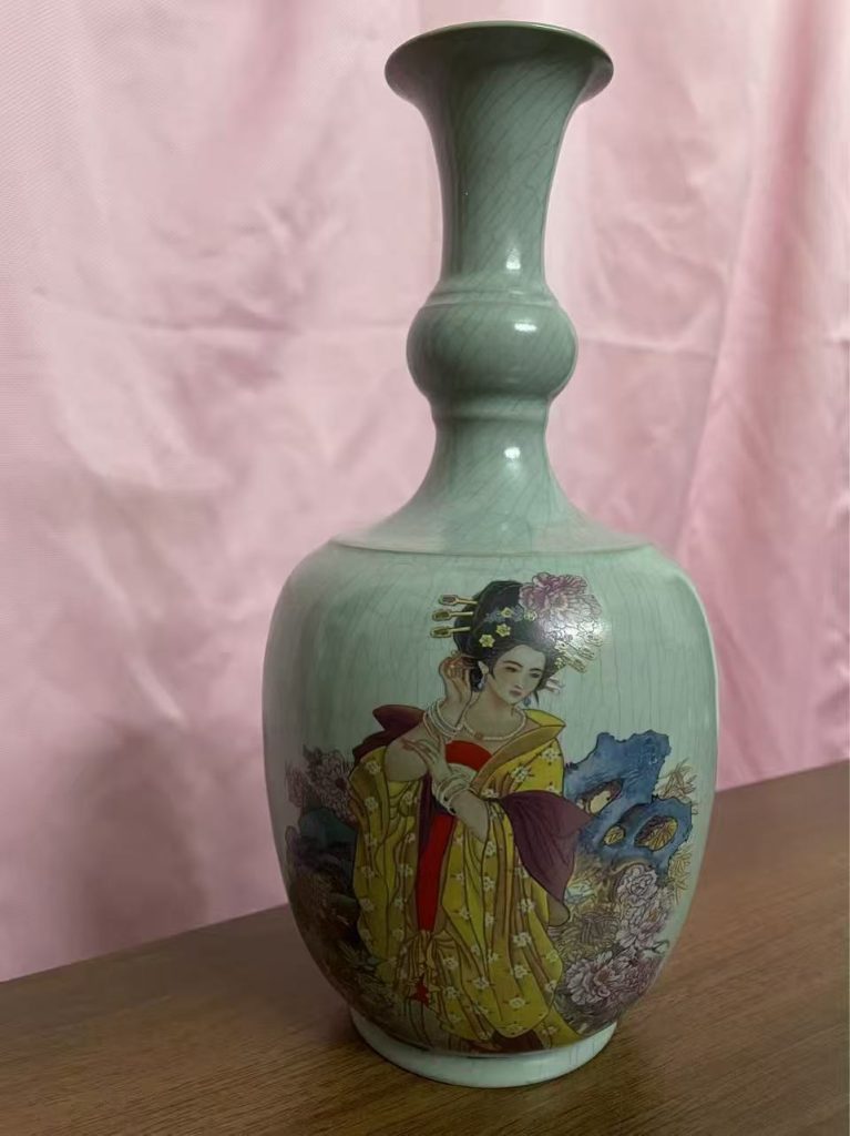 图片[4]-宋汝窑《杨贵妃美图瓶》-嘉诚艺术